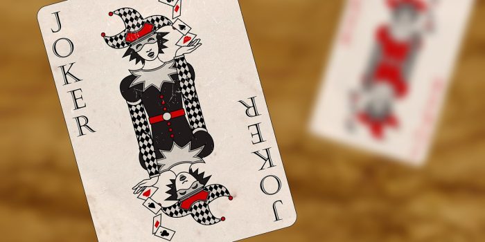 playing cards, joker, red
